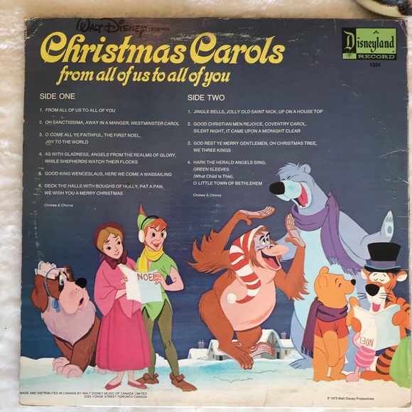 Disney Christmas Carols from all of us to all of you Vinyl LP - Picture 2 of 7